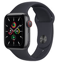 Смарт-часы Apple Watch SE 44mm GPS+LTE Space Gray Aluminum Case with Black Sport Band (MYER2)