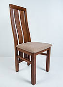 Стілець обідній дерев'яний для вітальні, їдальні, кухні колір горіх К-116 OLB