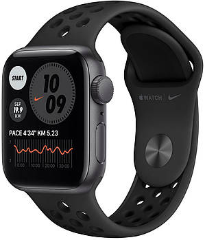 Смарт-годинник Apple Watch SE Nike 44mm GPS Space Gray Aluminum Case with Anthracite/Black Nike Sport Band (MYYK2)