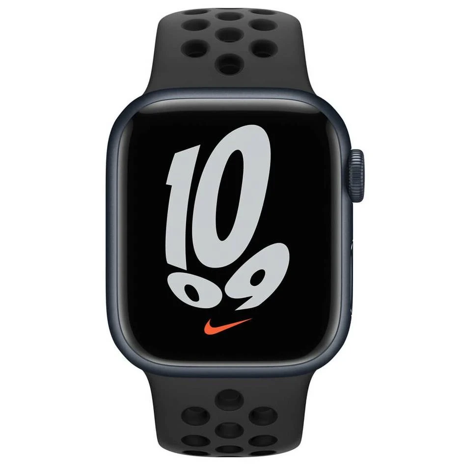 IPhone Apple Watch Series 7 41mm GPS Midnight Aluminium Case Anthracite/ Black Nike Sp/B MKN43 A2473