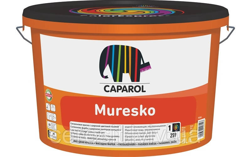 Фасадна фарба Caparol Muresko B3 NE 9,4 LT прозора база