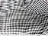 Тканина бенгалін, дрібна гусяча лапка, сірий, фото 5