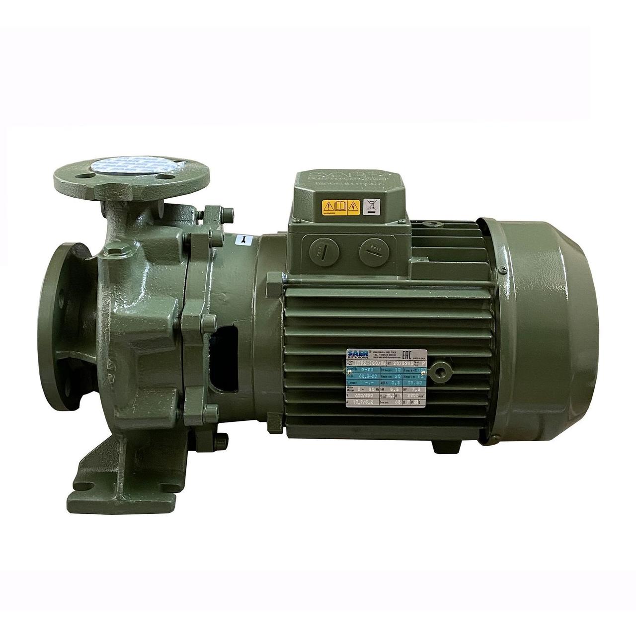 Моноблочний Насос IR 32-160NA 5,5 кВт SAER (40 м3/год,43 м)