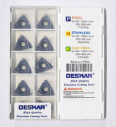 16IR 1.5 TR LDA DESKAR (Сталь, Нержавіюча сталь, Чавун) Твердосплавна пластина