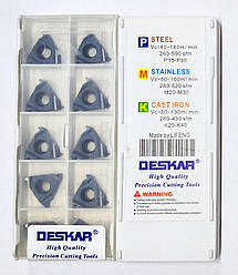 16IR 2.0 TR LDA DESKAR (Сталь, Нержавіюча сталь, Чавун) Твердосплавна пластина