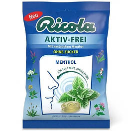 Ricola Льодяники Без цукру Швейцарські трави +ментол 75g