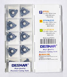 16IR 3 TR LDA DESKAR (Сталь, Нержавіюча сталь, Чавун) Твердосплавна пластина