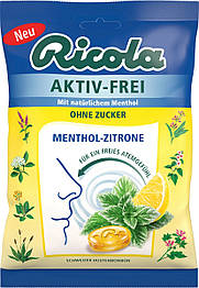 Ricola Льодяники Без цукру Швейцарські трави +ментол + лимон 75g