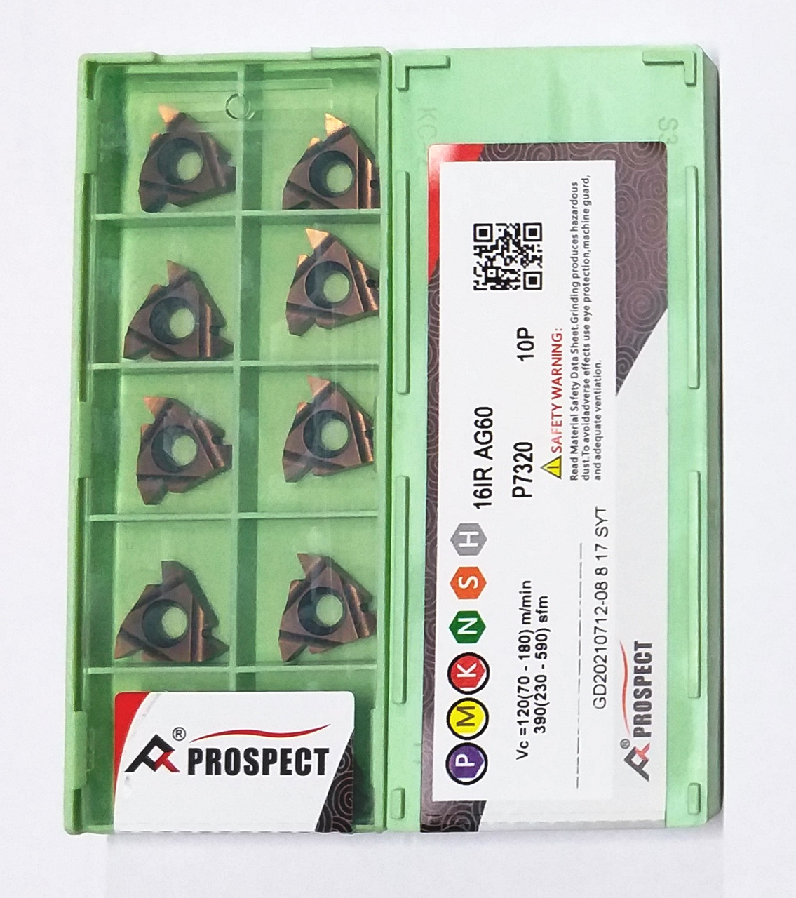 16IR AG 60 P7320 PROSPECT (Сталь, Нержавіюча сталь, Чавун) Твердосплавна пластина