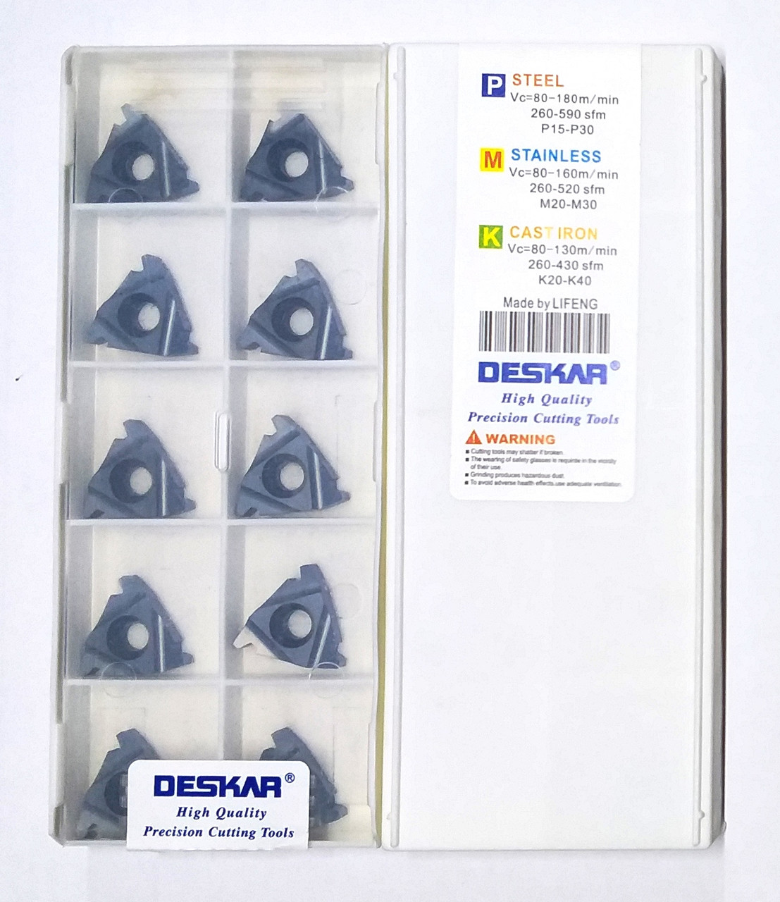 22IR 4 TR LDA DESKAR (Сталь, Нержавіюча сталь, Чавун) Твердосплавна пластина