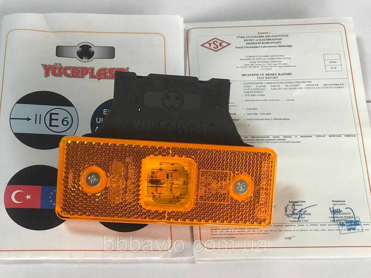 Бічний габаритний ліхтар із кронштейном UNIPOINT LED. A31-2004-014 . (Пр-во YÜCEPLAST)  YP-171Y