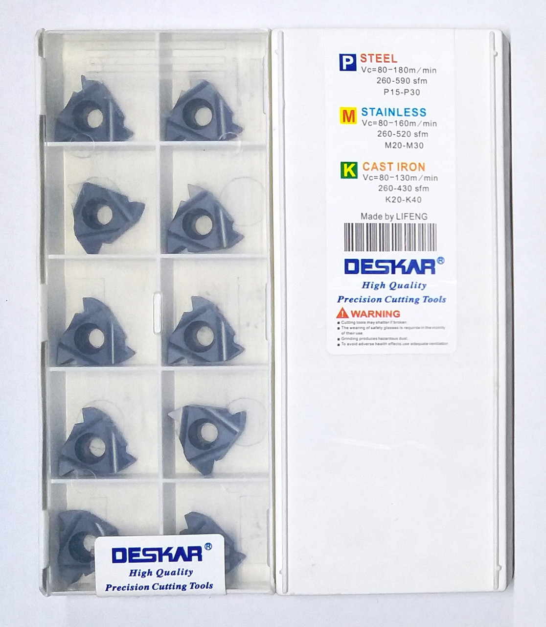 22IR 5.0 ISO LDA DESKAR (Сталь, Нержавіюча сталь, Чавун) Твердосплавна пластина