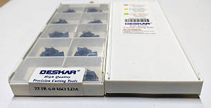 22IR 6.0 ISO LDA DESKAR (Сталь, Нержавіюча сталь, Чавун) Твердосплавна пластина, фото 2