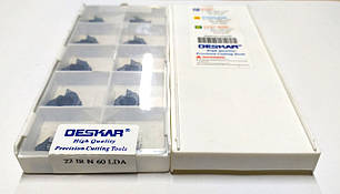 22IR N 60 LDA DESKAR (Сталь, Нержавіюча сталь, Чавун) Твердосплавна пластина, фото 2