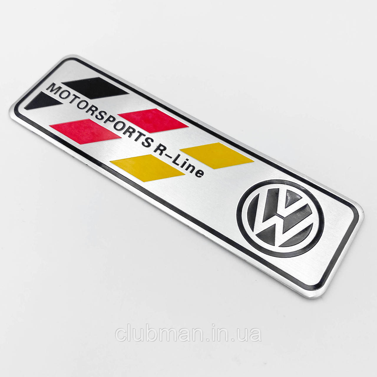 Металевий шильдик емблема Motosport R-Line VW (Фольксваген)