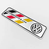 Металлический шильдик эмблема Motosport R-Line VW (Фольцваген)