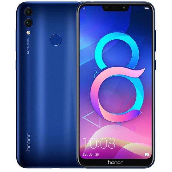 Смартфон Huawei Honor 8c 4/64Gb Blue, 13+2/8Мп, 6.26" IPS, 4000mAh, 2SIM, 4G, Snapdragon 632, 8 ядер