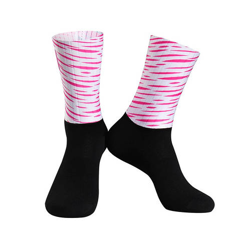 Шкарпетки Pro Team Aero blak/pink/white stripes  38-45, фото 2
