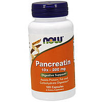 Панкреатин NOW Pancreatin 10x 200 mg 100 кап