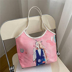 Жіноча тканинна сумка, сумка-шопер, еко сумка AL-3788-00