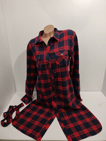 Жіночі сорочки-плаття щільна байка VSA 2, фото 2
