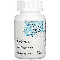 Бисглицинат железа Thorne Research "Iron Bisglycinate" (60 капсул)