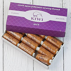440 Швейні нитки KIWI 40/2 (400 ярдів) КАРРІ