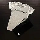Спортивний літній кежуал костюм friends | комплект футболка та шорти new york, фото 3