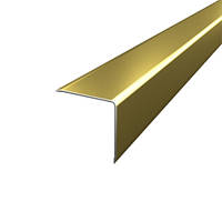 Золото 30х30х0,9 мм декоративный уголок алюминиевый внешний анодированный 2,71 м ПАС-3349