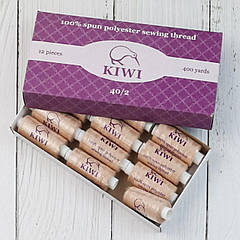 477/476 Швейні нитки Kiwi 40/2 (400 ярдів) БІЖ, ВІЗОН