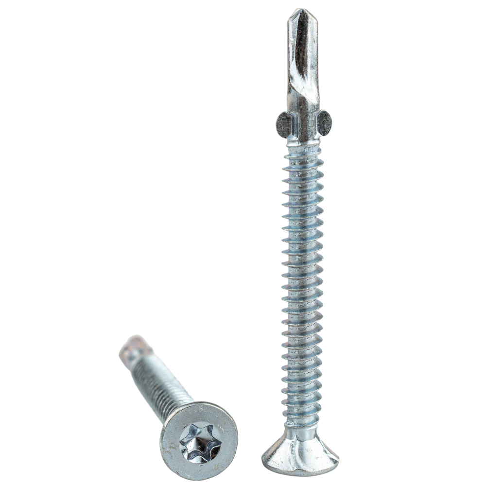 Саморіз-флюгель 6.3х70 зі свердлом з крильцями для кріплення дерева до металу Metrex, 50 шт, фото 1