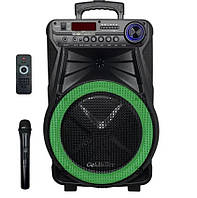 Акустична система з мікрофоном Goldteller GT-6022 USB/SD/FM/Bluetooth | Колонка-валіза