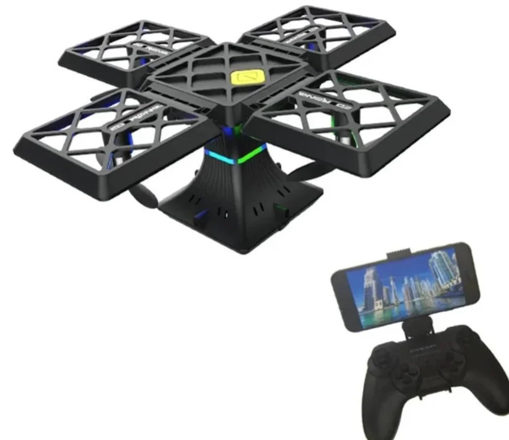 Квадрокоптер Black Knight Cube 414 Wifi | Дрон із камерою на пульті керування, фото 1