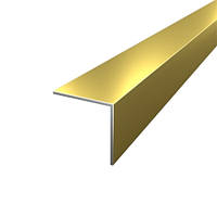Золото 30х30х1,4 мм декоративный уголок алюминиевый внешний анодированный 2,71 м ПАС-3093