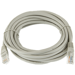 Патч-корд литий UTP RJ45 кат. 5Е 5 м (сірий), фото 1