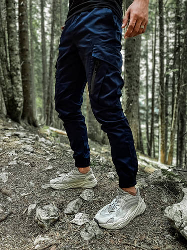 Купить Штаны карго брюки мужские весенние осенние темно-синие Storm ...