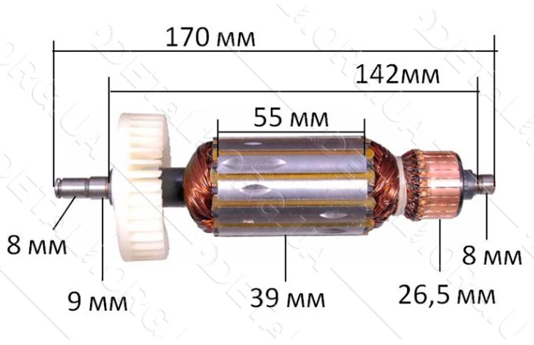 Якір на болгарку Wintexch 150N фірмовий