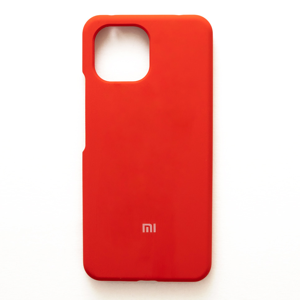 Чохол Silicone Case Premium для Xiaomi Mi 11 Lite / Mi 11 Lite 5G NE Red 1 (закритий низ)