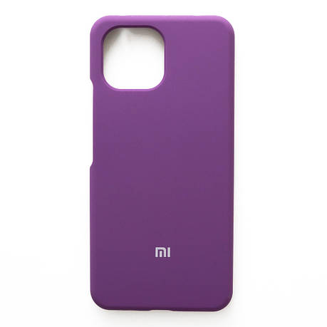 Чохол Silicone Case Premium для Xiaomi Mi 11 Lite / Mi 11 Lite 5G NE Fuchsia 14 (закритий низ), фото 1