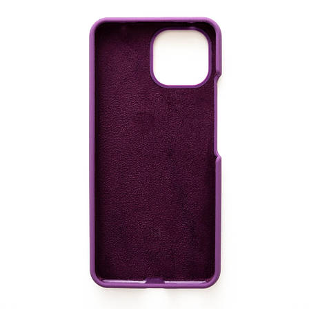 Чохол Silicone Case Premium для Xiaomi Mi 11 Lite / Mi 11 Lite 5G NE Fuchsia 14 (закритий низ), фото 3