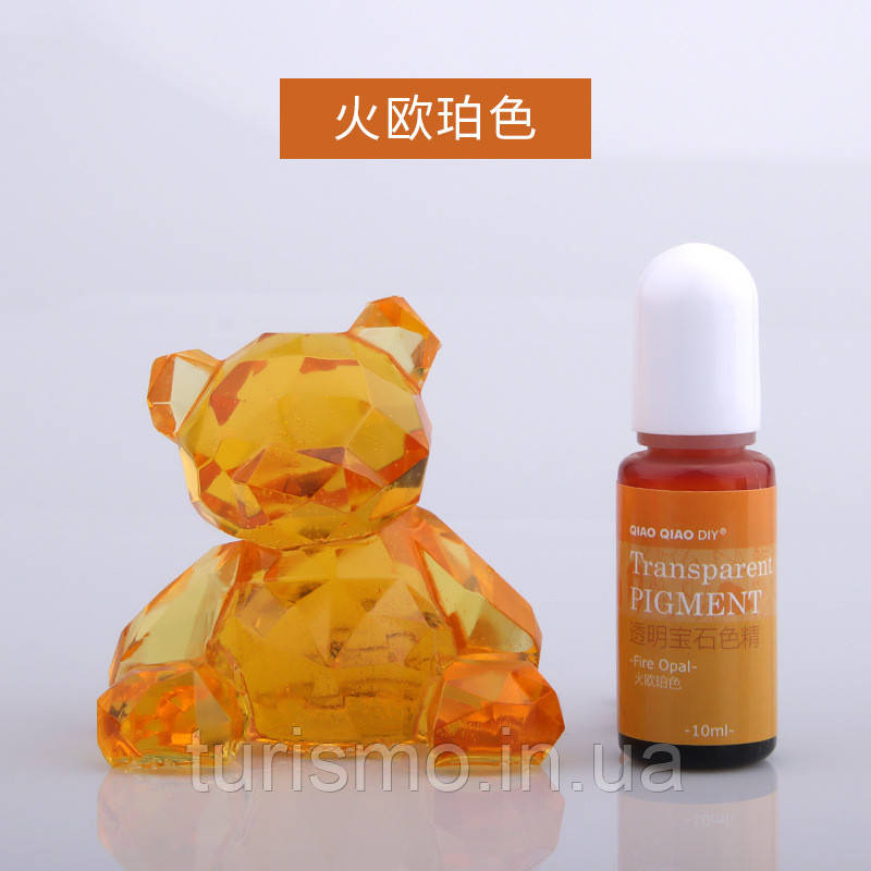 Fire Opal барвник прозорий для УФ- смол QIAO QIAO DIY, Junesix