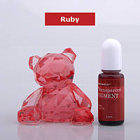 Ruby краситель прозрачный для УФ смол QIAO QIAO DIY, Junesix