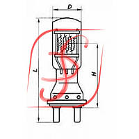 Лампа КГК 220-2000 (цоколь - G38)