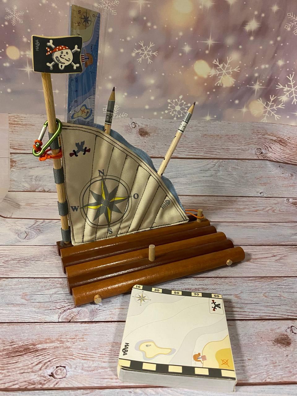 Піратська підставка для канцелярії для хлопчика Haba Німеччина Органайзер на робочий стіл.Топ!, фото 1