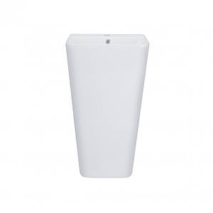 Раковина для підлоги моноблок Qtap Tern 440х380х830mm White з донним клапаном QT1711G302W