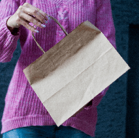 Пакет из крафт бумаги с ручками Бурый, фото 2