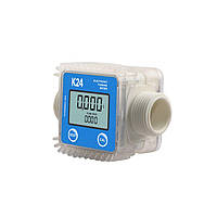Лічильник витрати пального REWOLT цифровий турбінного типу RE SLK24 ДП Adblue Вода 10-100л/хв Польща Гарантія 1рік