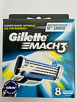 Леза Gillette Mach3 упаковка 8 шт Німеччина для Індії Оригінал!!!