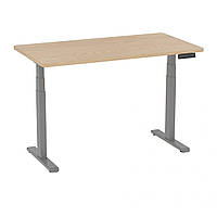 Электро-стол Monotable 3 регулируемый для ноутбука ( столешница дуб светлый, основа серая )