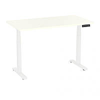 Электро-стол Monotable 3 регулируемый для ноутбука ( столешница белая, основа белая)